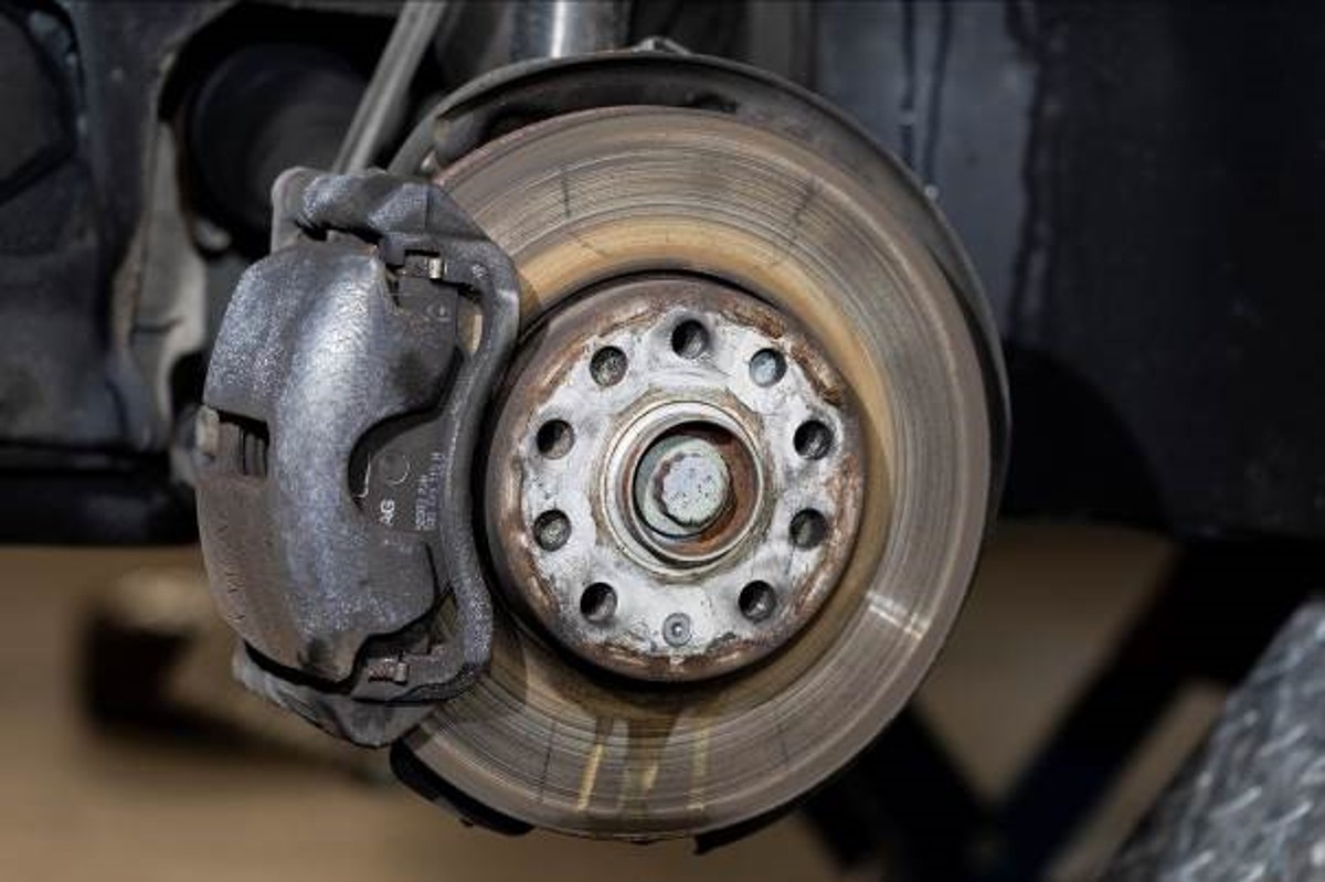 verrosteten Bremsanlage