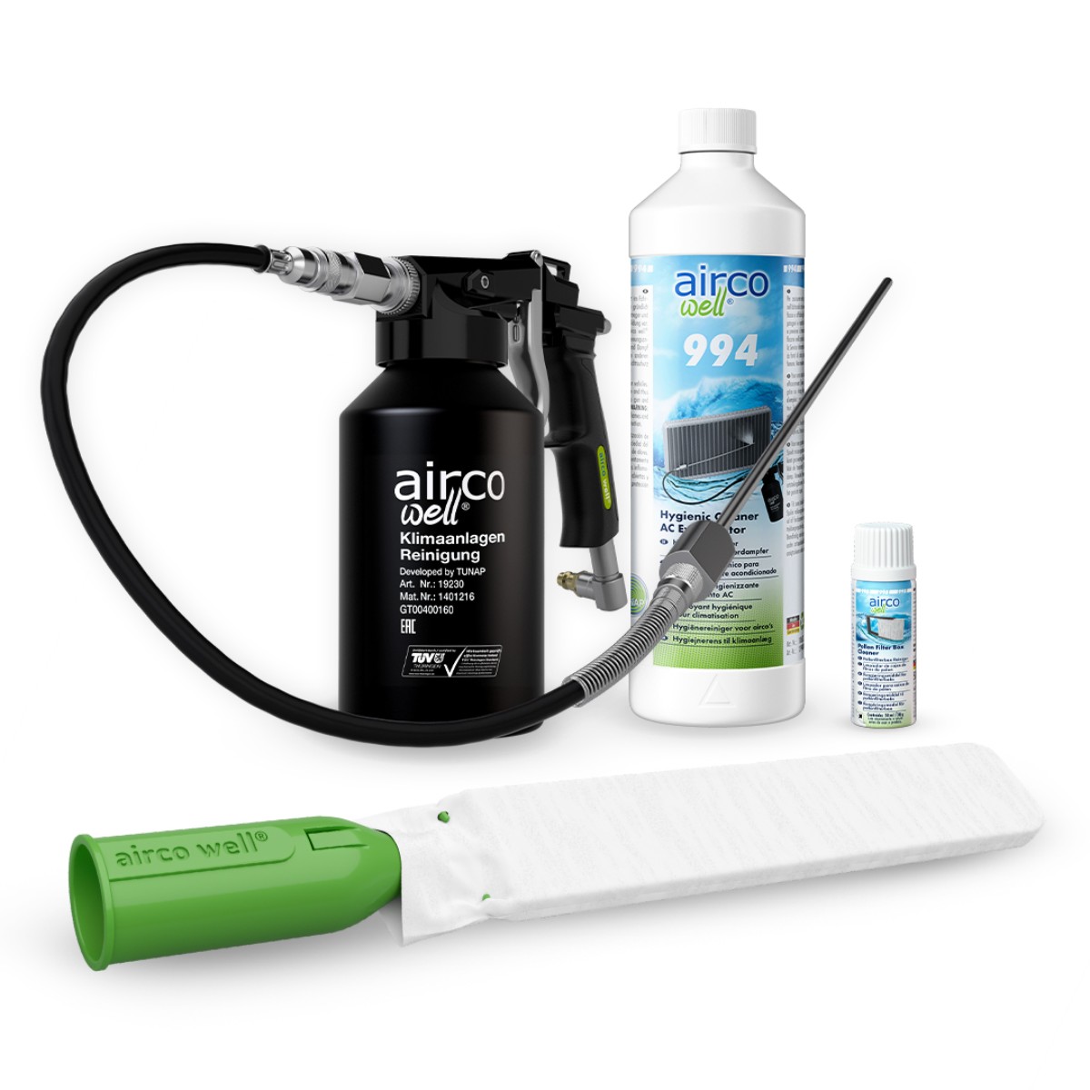 Product group picture airco well AC Cleaning Pollenfilterbox 994+998