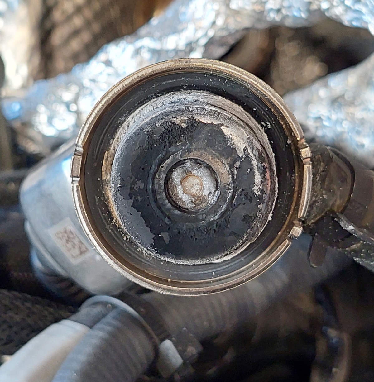 SCR Harnstoffinjektor vor der Reinigung